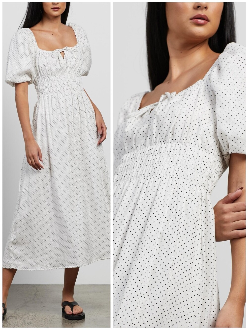 Faithfull The Brand Maurelle Polka Dot Dress, XS - Picture 2 of 12